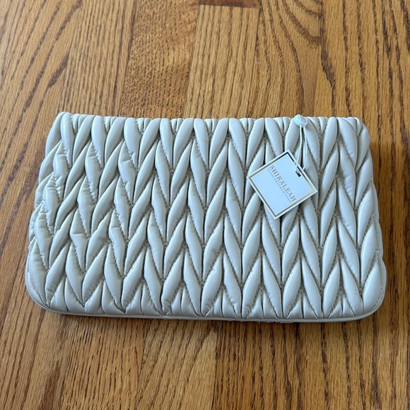 SHIRALEAH JODY ZIP POUCH, IVORY - Picture 4 of 5